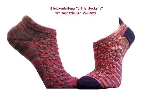 Anleitung Sockenstrickmuster "Little Jacky´s" Sneakers in 2 Varianten