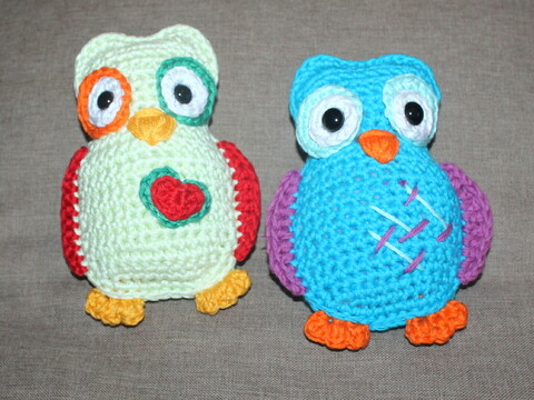 colourful owl crochet pattern