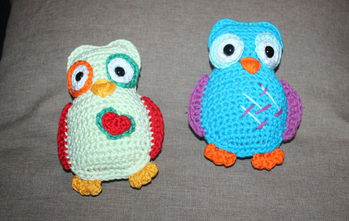 colourful owl crochet pattern