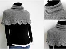 Strickanleitung - Blätter-Cape (Poncho / Bolero / Cardigan) – No.128