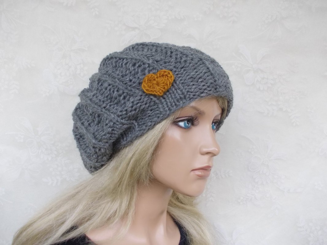 Strickanleitung für schlichte und elegante Beanie, slouchy, Strickmütze, LFB422