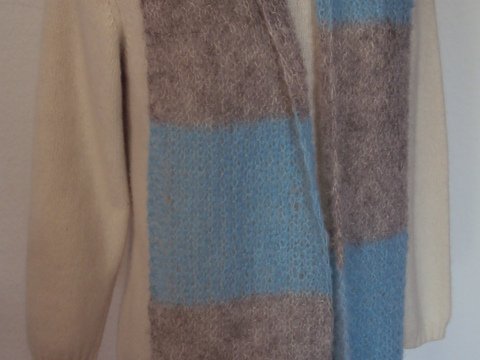 Schal mit Blockstreifen