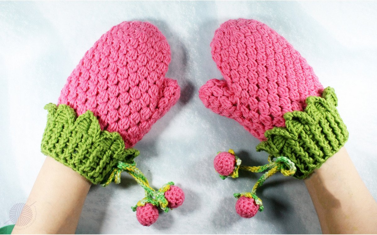 Kinderhandschuhe "Himbeere", Gr. 50-134 - Bild 2