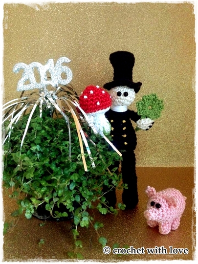 Schornsteinfeger, Glückspilz und Schweinchen im Set