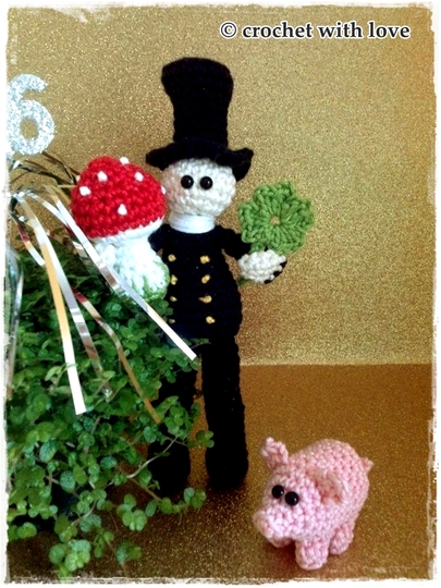 Schornsteinfeger, Glückspilz und Schweinchen im Set