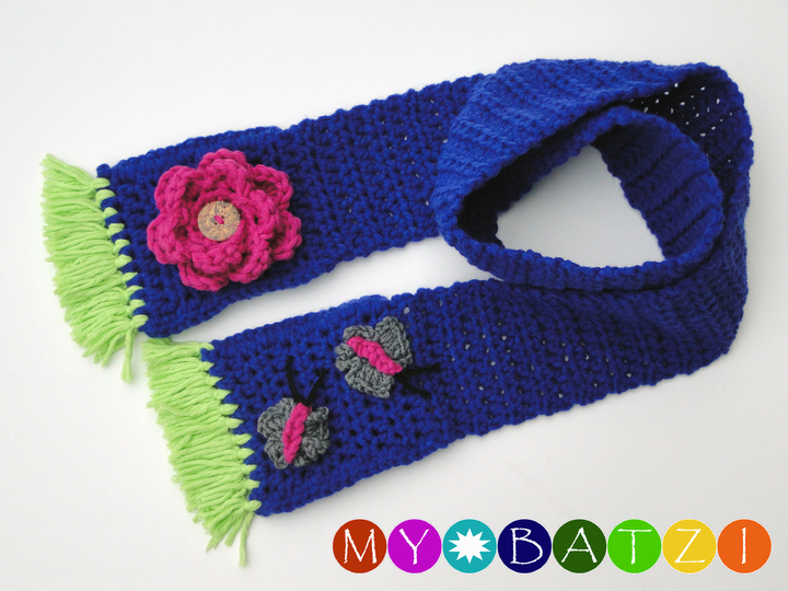 Häkelanleitung für Schal und Vierecksmütze