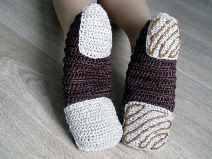 Ballerinas mit Pommel, Gr. 22-47, Häkelanleitung