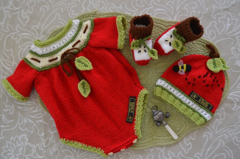 Baby Romper Onesie "Apple of my eye" set
