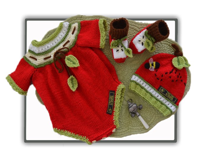 Baby Romper Onesie "Apple of my eye" set