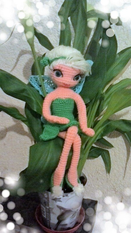 Häkelanleitung für Fee Tinkerbell - Bild 2