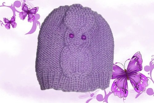 Strickanleitung Eulen Babymütze, Baby Eulenmütze von 0 bis 6 Monaten- ideal für Anfänger