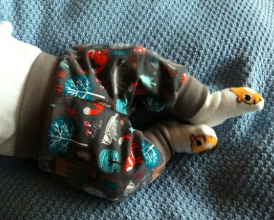 Maxi newborn baggy pants - PDF sewing pattern - , Sizes 50-74 / 1 – 12 months