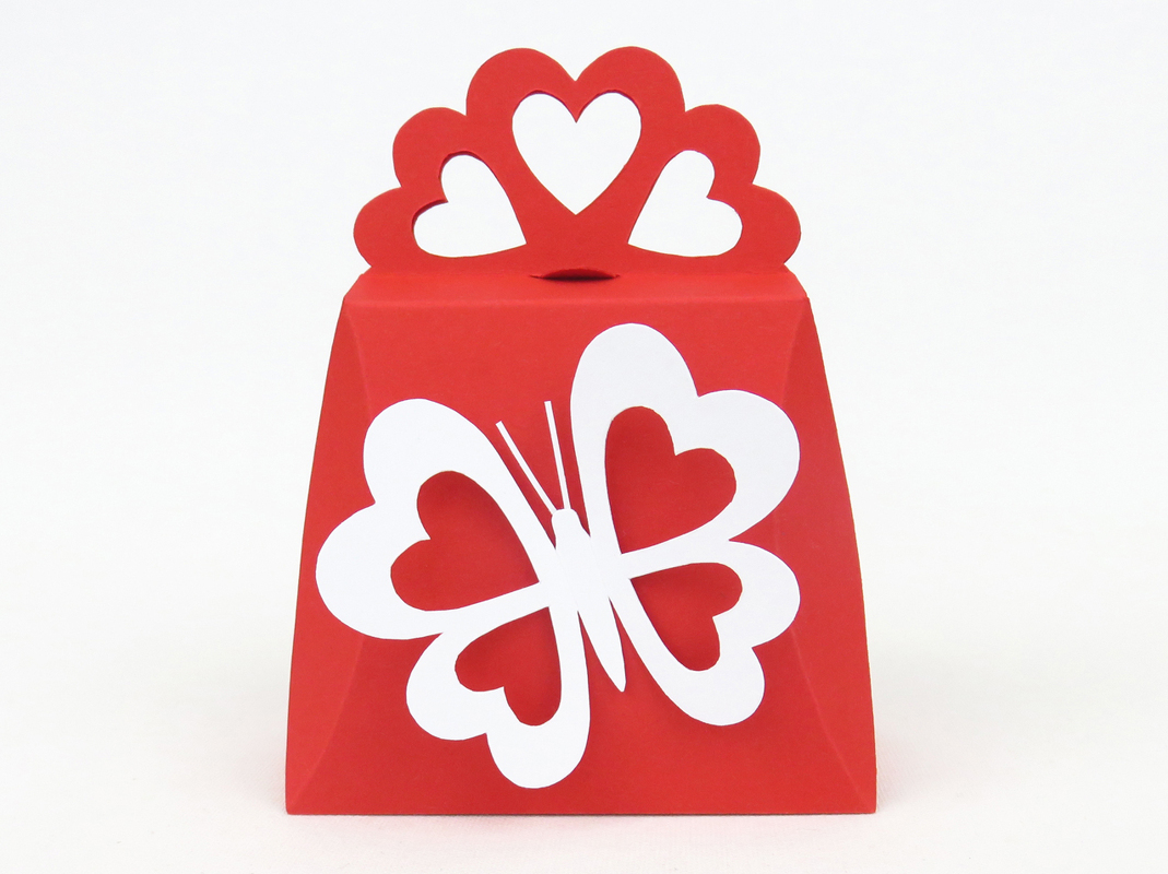 Kleine Geschenktasche für Valentinstag – Bastelanleitung und Vorlagen