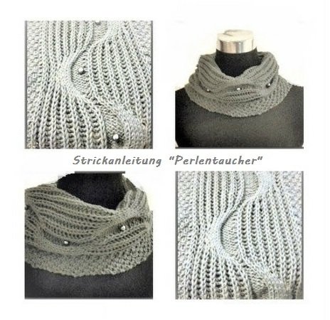 Strickanleitung "Perlentaucher" für einen Loop und Schal