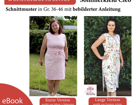 Nähanleitung Kleid / Sommerkleid Gr. 36-46e für Anfänger geeignet