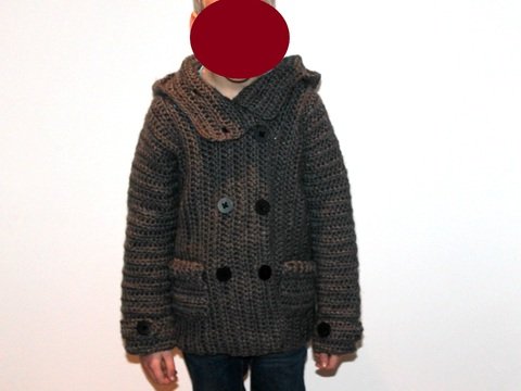 Kinderjacke Häkelanleitung in den Größen 98 - 152
