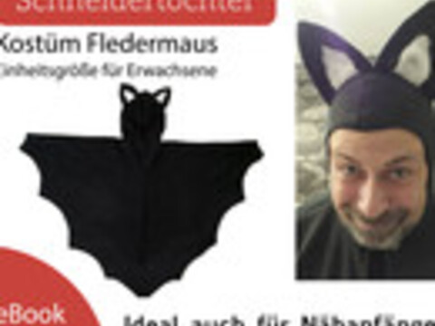 Nähanleitung- Fledermausumhang für Erwachsene (Einheitsgröße)