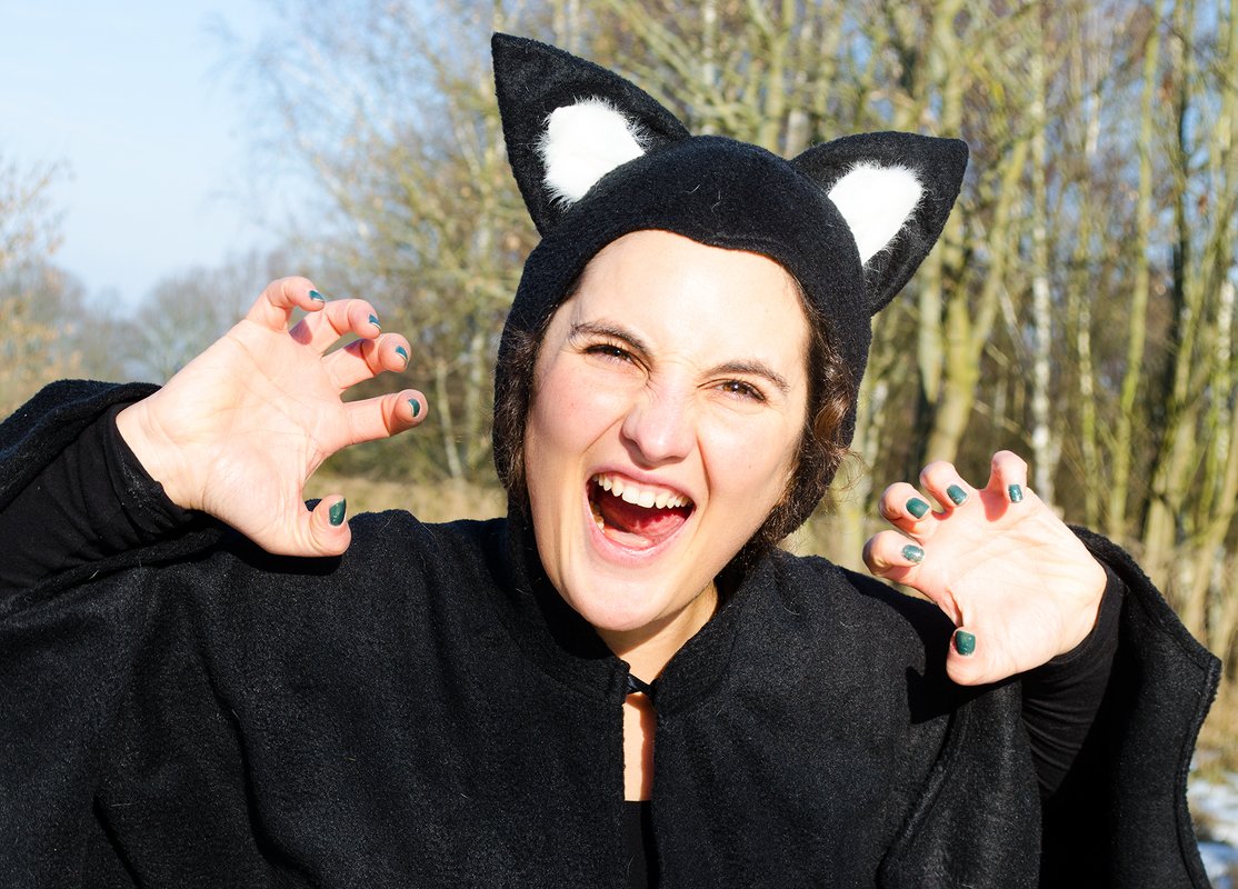 Nähanleitung- Fledermausumhang für Erwachsene (Einheitsgröße)