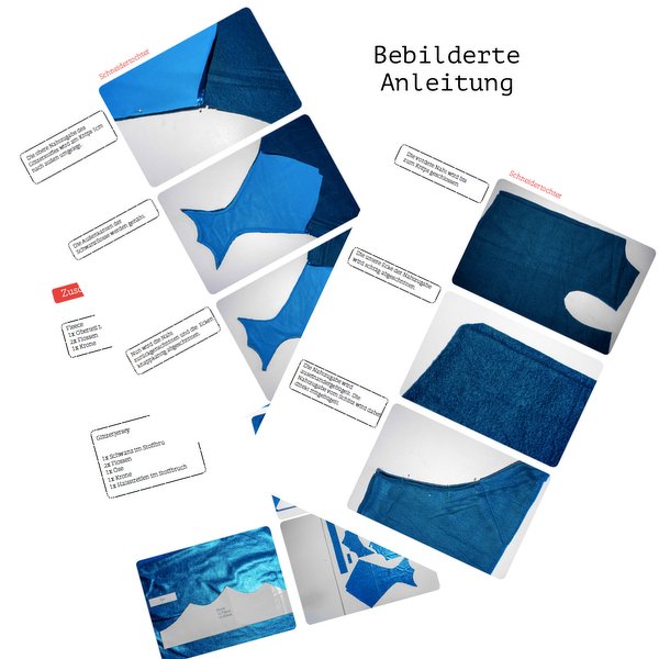 Nähanleitung - Kinderkostüm Meerjungfrau Wassermann Gr. 86-116 - Bild 2