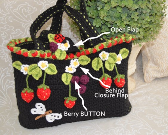 Strawberry Basket Tote Bag