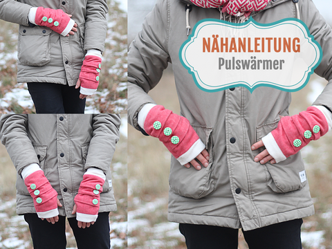 Nähanleitung Stulpen | fingerlose Handschuhe nähen