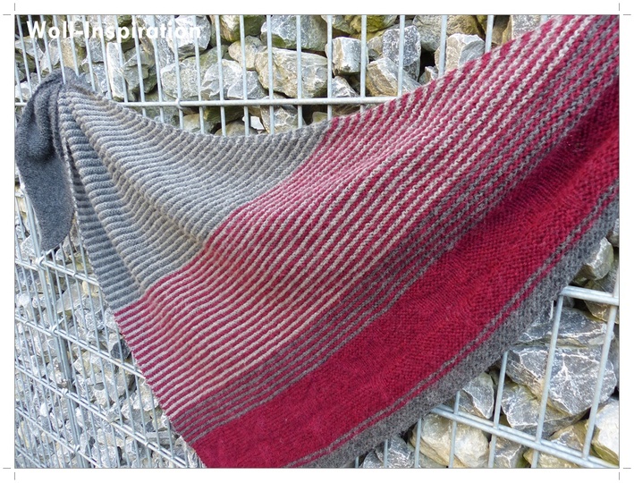 Dreieckstuch mit Sternen, 210 cm x 87 cm