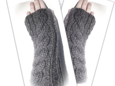 Anleitung - Flauschige Zopfstulpen - einfach gestrickt!