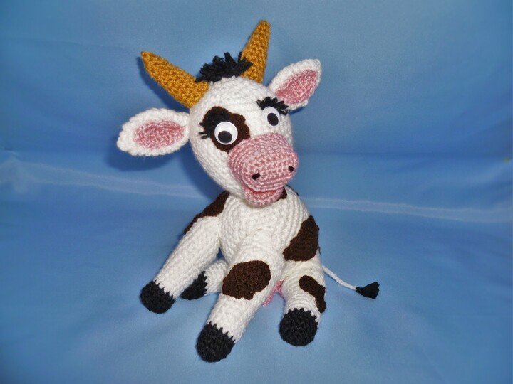 Häkelanleitung Kuh - Kälbchen