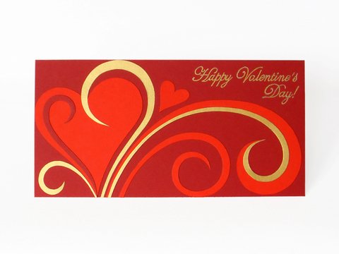 Karte zum Valentinstag – Bastelvorlagen mit Anleitung