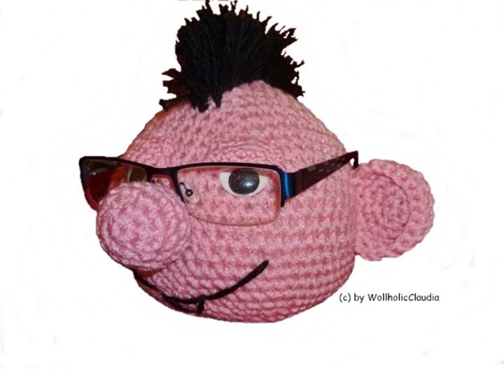 Häkelanleitung Antibrillenverleger " Punker Olaf "