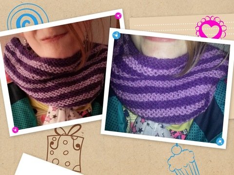 Strickanleitung Strickschal Rundschal Loop Kinder- ab 6 Jahre