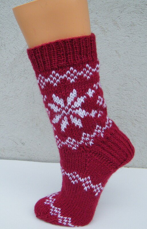 Strickanleitung Socken im Norwegermuster Gr. 40