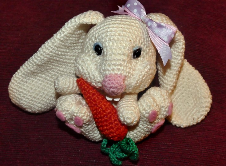 Hasenbaby ~ Cindell , ....ob für Ostern oder zum Kuscheln , einfach süss !