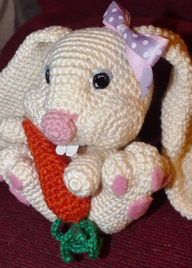 Hasenbaby ~ Cindell , ....ob für Ostern oder zum Kuscheln , einfach süss !