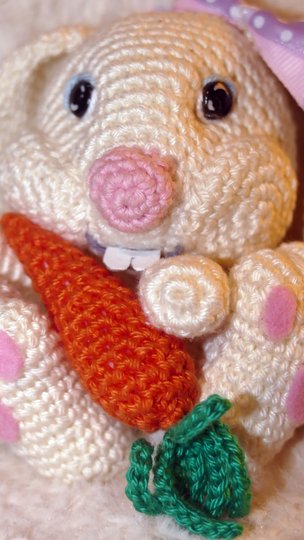 Hasenbaby ~ Cindell , ....ob für Ostern oder zum Kuscheln , einfach süss !