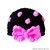 Crochet Polka Dot Hat With Bow- Baby - Adult Size