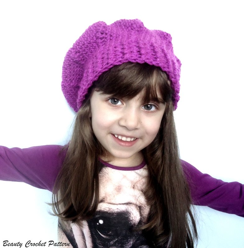 Crochet Slouch French Beret Toddler-Child Pattern - Image 2