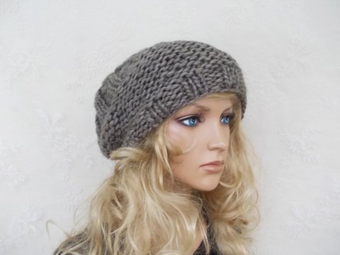 Beanie/Strickmütze, schnell gestrickt, unisex, LFBeanieuni22, slouchy hat