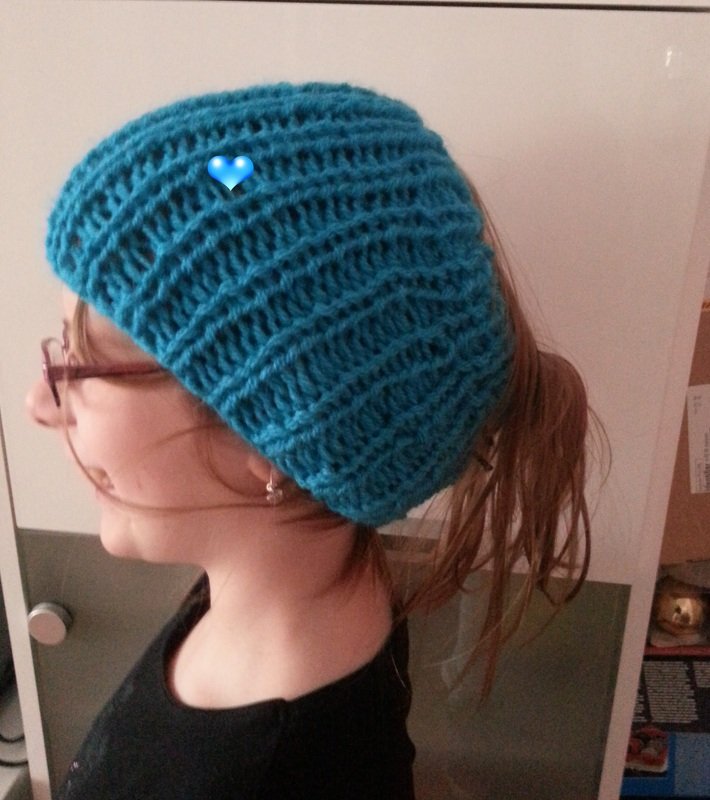 Strickanleitung Kindermütze mit Zopf, Beanie, Slushy, Damenmütze - Bild 2