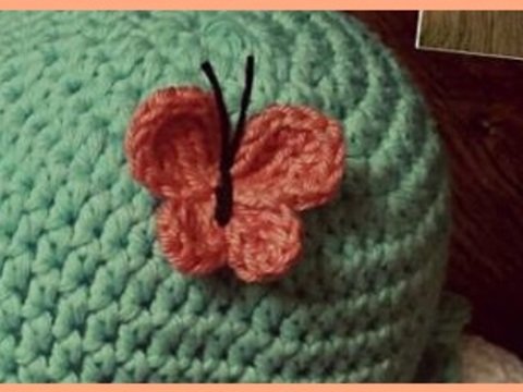 Häkelanleitung 2 Minuten kleiner Schmetterling Applikation NEU als PDF!