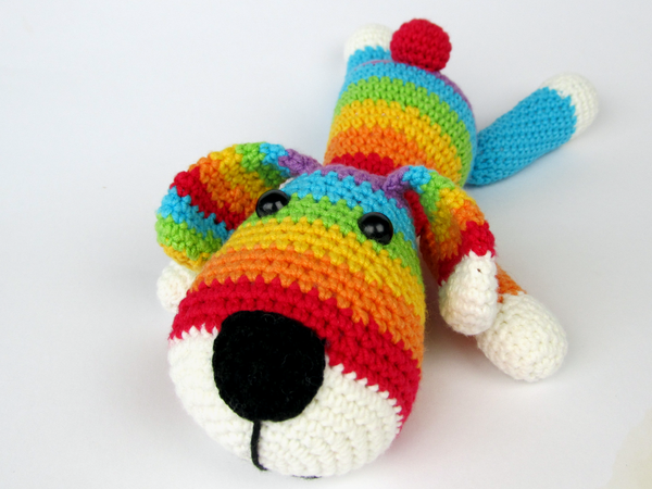 Rainbow Puppy Amigurumi Crochet Pattern
