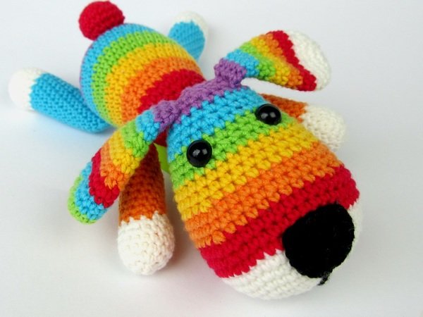 Rainbow Puppy Amigurumi Crochet Pattern