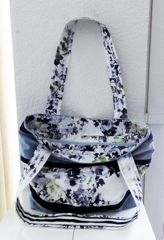 Nähanleitung Tasche - Shopper mit Reißverschluss - Bild 2