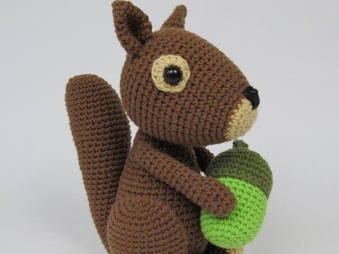 Squirell Dinky Amigurumi Crochet Pattern 