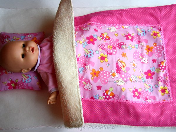 Sleeping Set for the Dolls - easy Sewing Pattern 