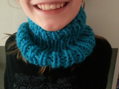 Strickanleitung Mädchenloop, Rundschal, Strickschal ab 6 Jahre- mit Angaben für Damengröße