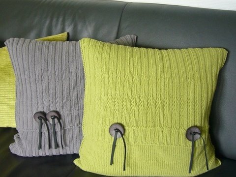 Strickanleitung für zwei Strickkissen 50 x 50 cm