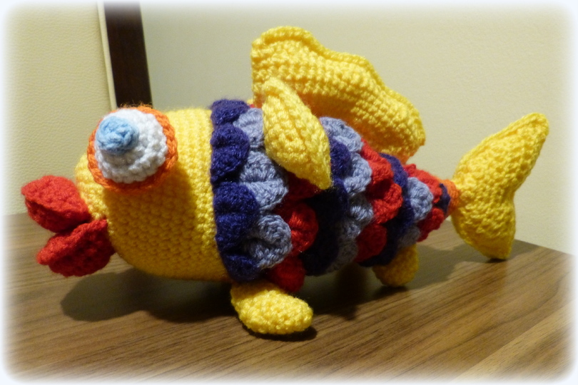 E-Book Häkelanleitung für Fisch Glubschi, Häkeltier, (PDF)