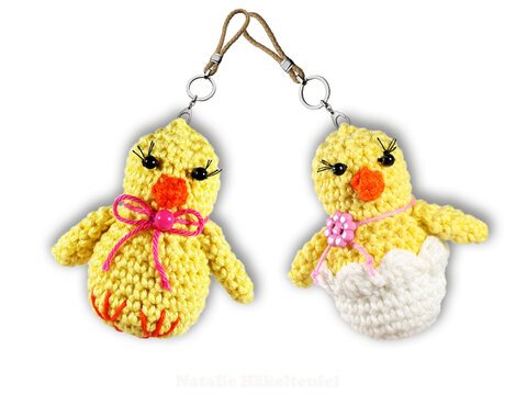 Pendant (deco) Chick (chick in egg), 2 var., size 6 cm.