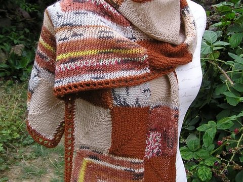 Strickanleitung Schal "Burgklause"